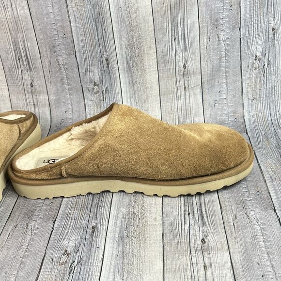 UGG CLASSIC SLIP-ON MEN SLIPPERS CHESTNUT SUEDE US 13 /UK 12 /EU 46 - Picture 7 of 9